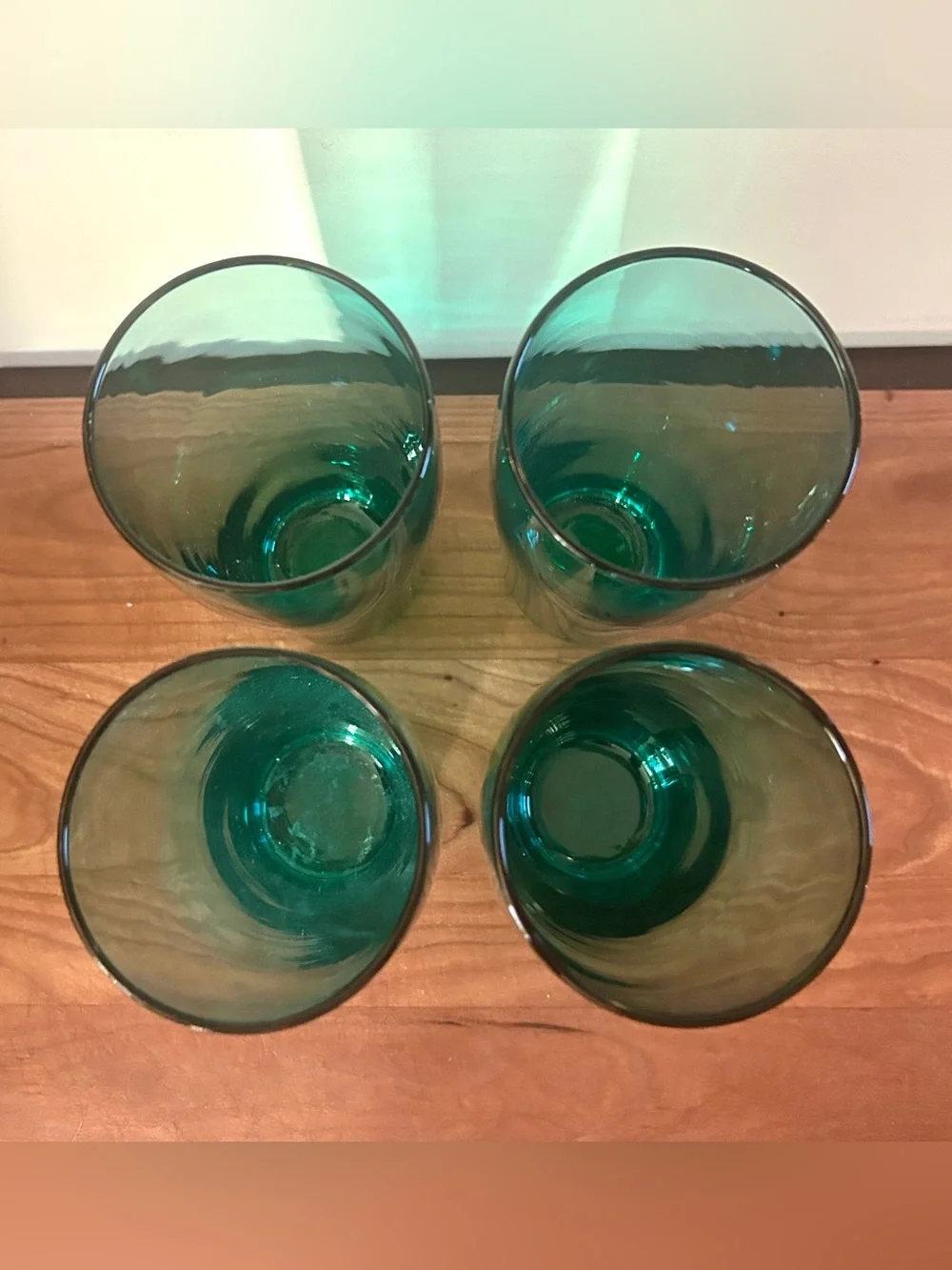 Cristar Bilboa Cooler 16oz Highball Pub Beer Glass Ice Tea Smoke Green SET OF 4